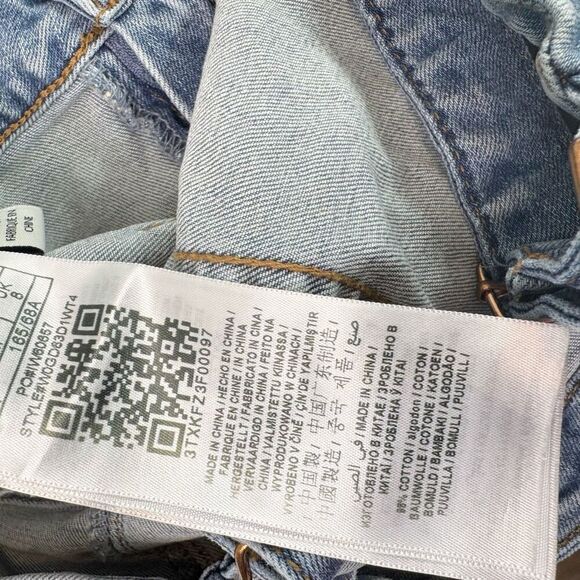 Guess Shorts Romper Women Medium y2k Mid Wash Blue Denim Button Front Sleeveless - Picture 7 of 16